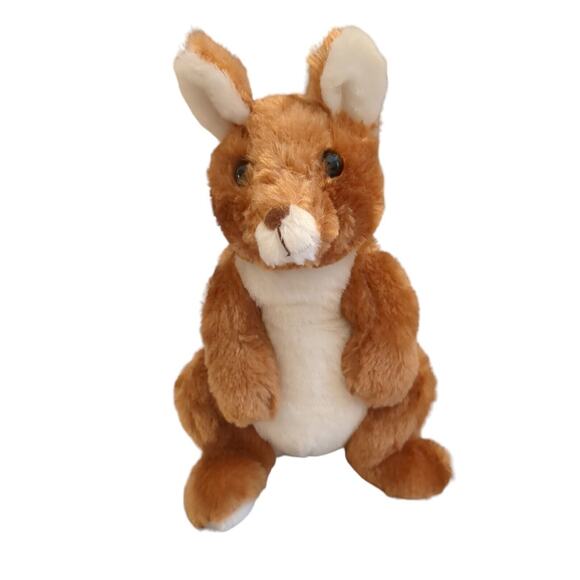 Kangaroo Brown Red 11" Baby Young Stuffed Animal Toy Plush by Goffa - Picture 1 of 7